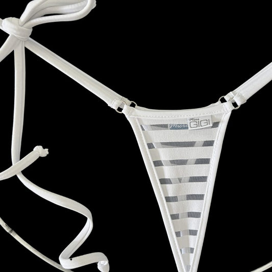 Coastline - White - Tie Sides Bikini Bottom image 1