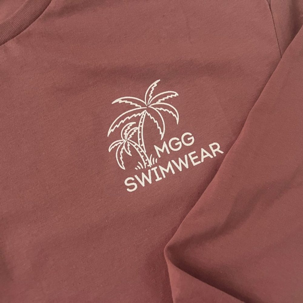 Mauve Bikini Winner Long Sleeve Crop Top image 6