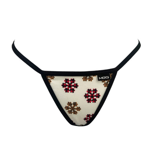 Snowflakes - Low Rise G-String Underwear image 0