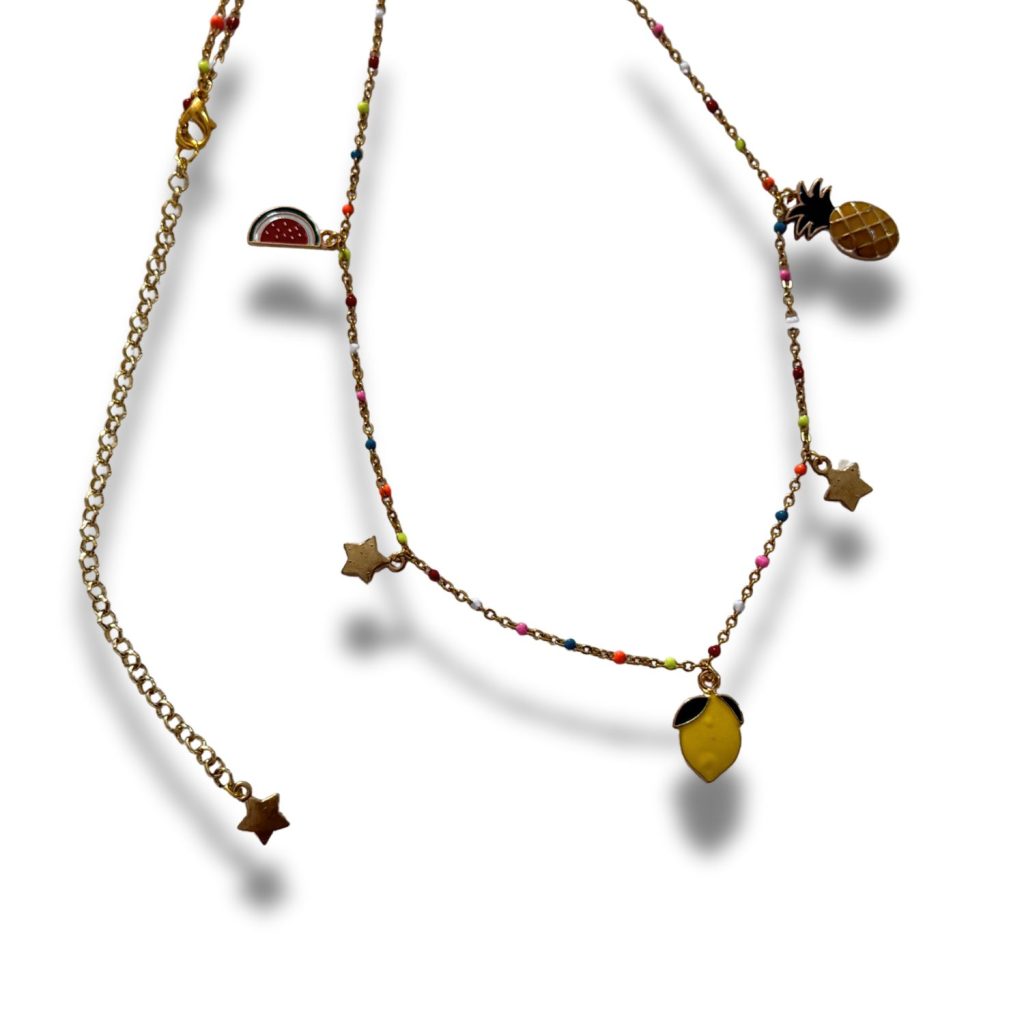 Fruit Salad Seashell Gold Belly Chain image 2
