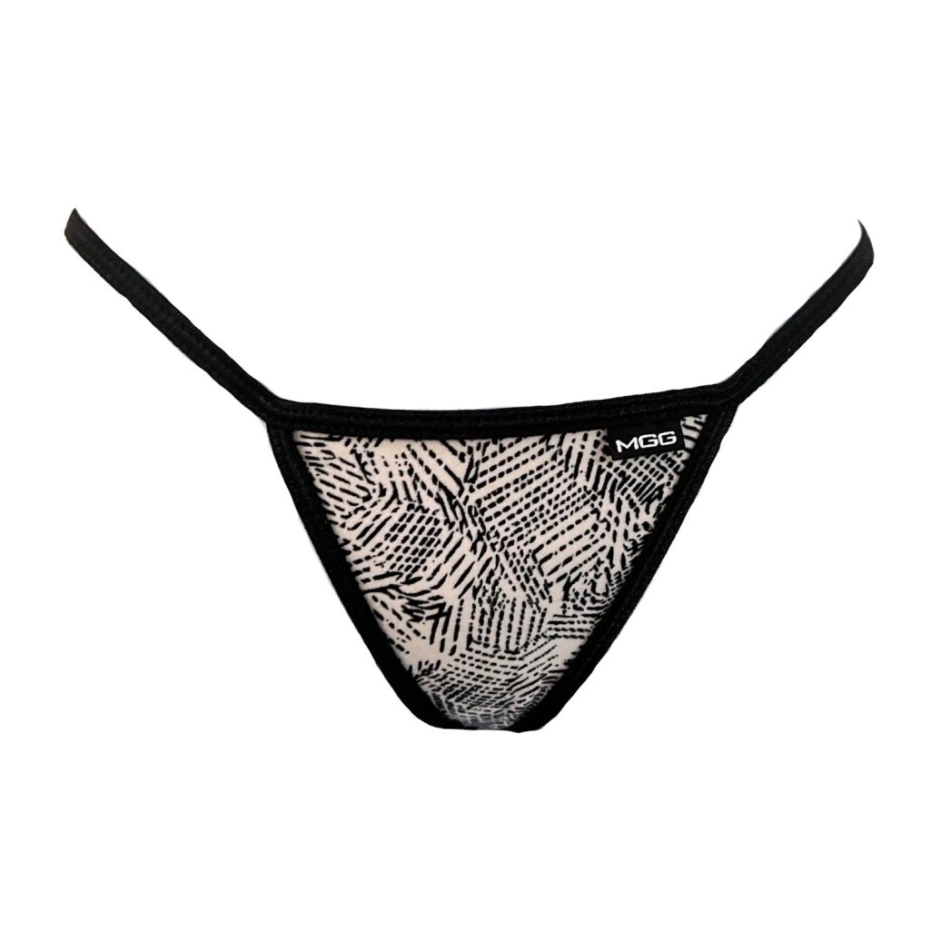 Low Rise G String Abstract Stripes - Low Rise G-String Underwear – Micro Gigi
