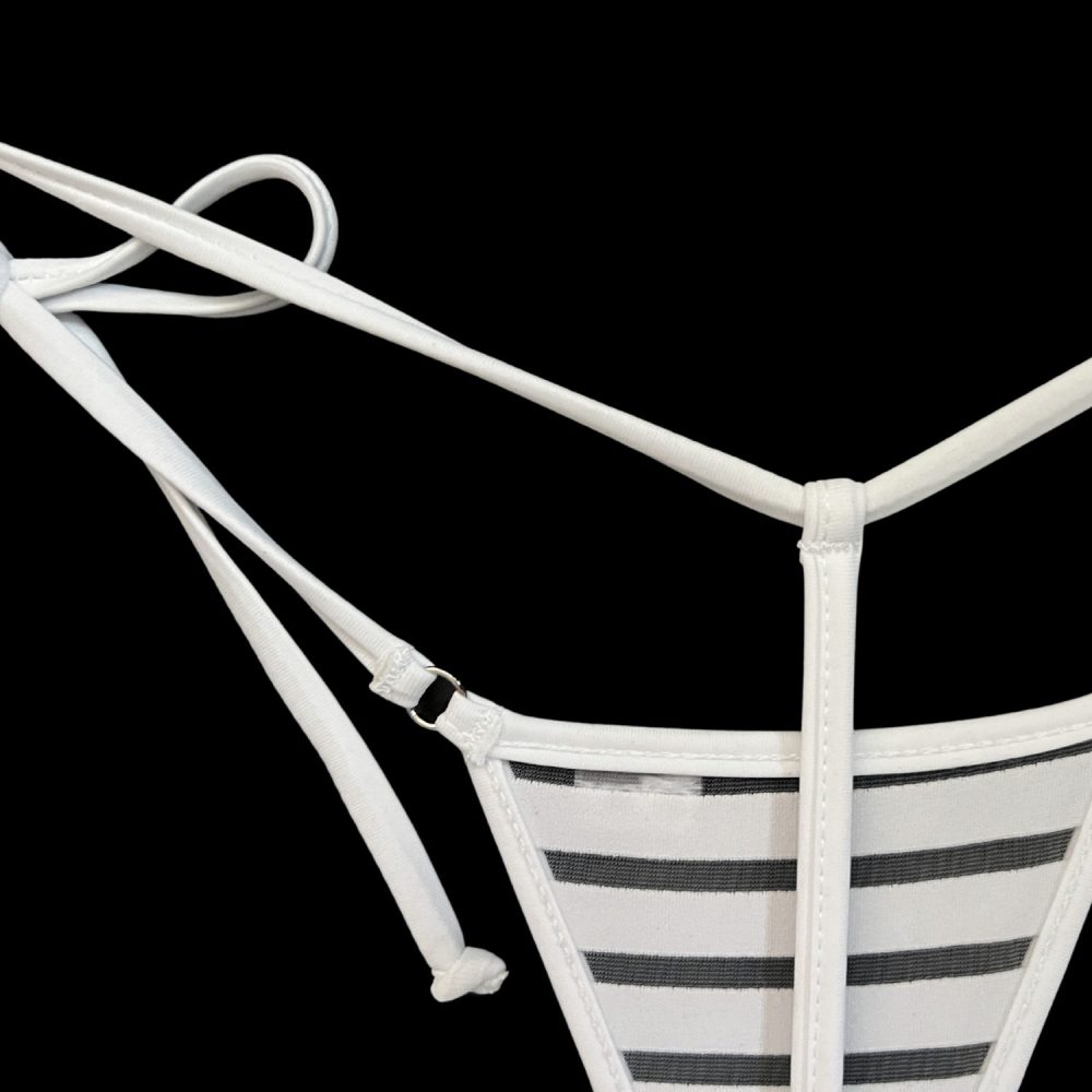 Coastline - White - Single Tie Side Bikini Bottom image 5