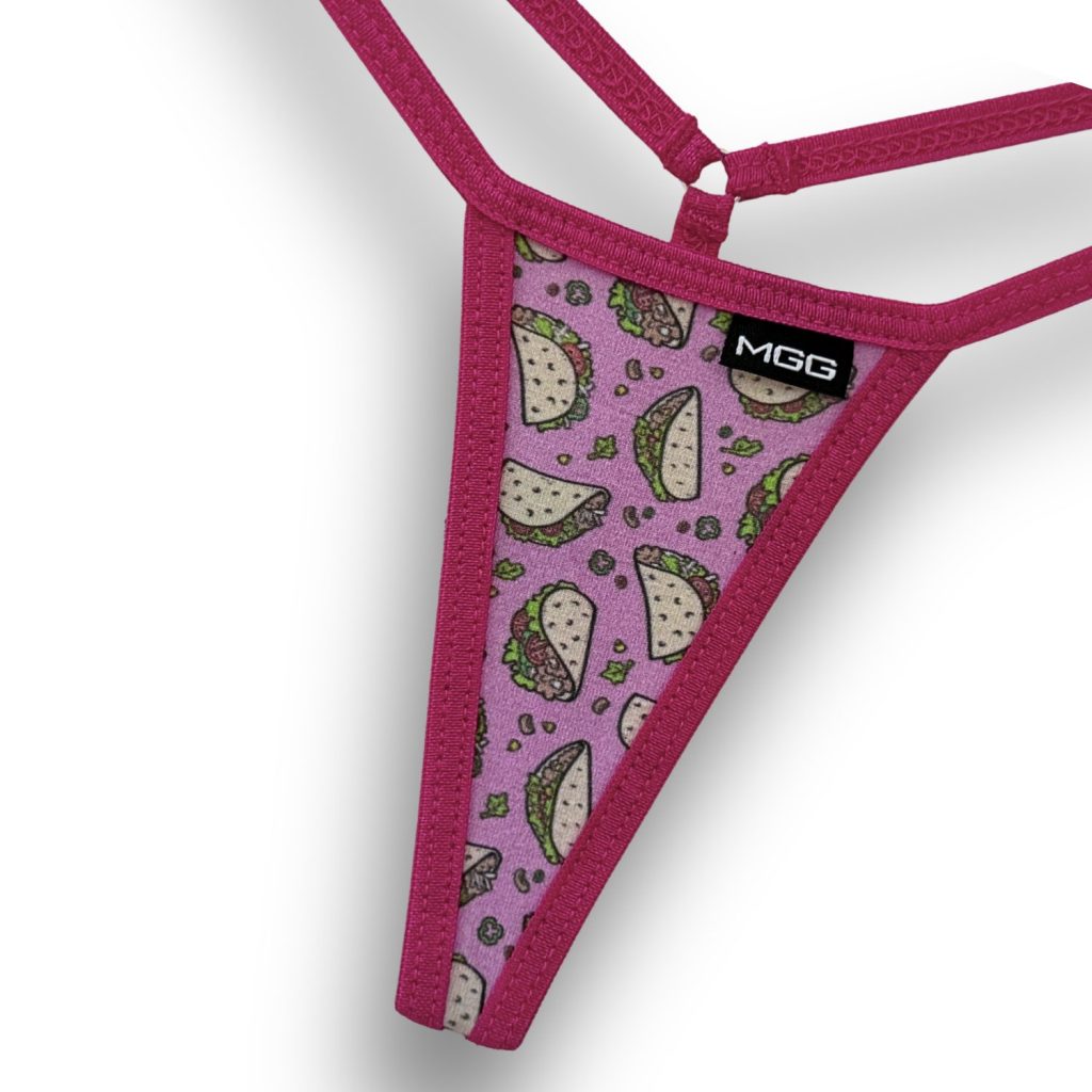 Tacos - Pink- Mini G-String Underwear image 2