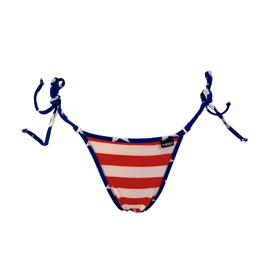 Stripes n Stars - Brazilian Tie Sides Bikini Bottom image 0