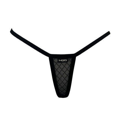 Midnight Black Diamond Mesh - Sheer Extreme G-String Underwear image 0