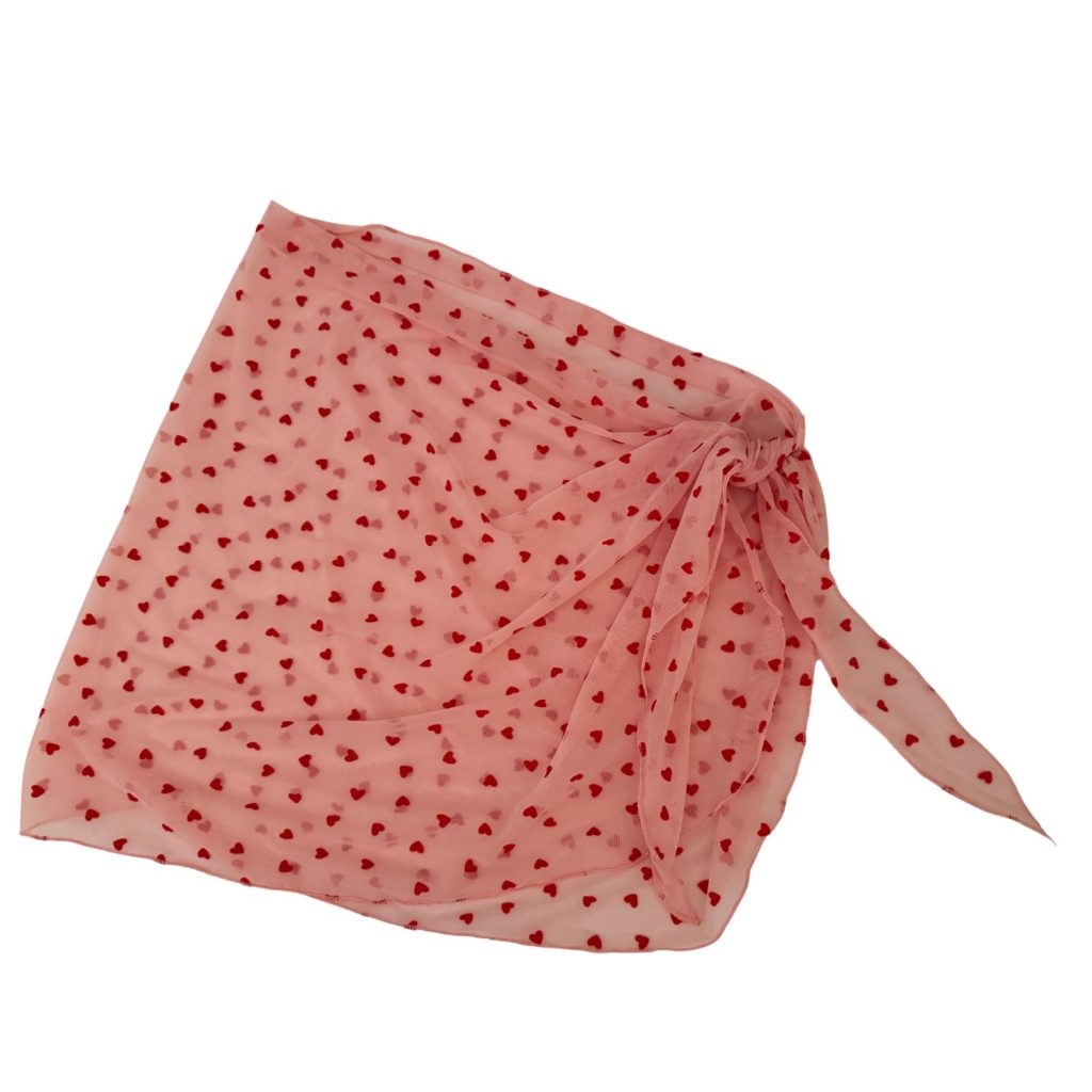 Hearts Sheer Sarong Coverup image 2
