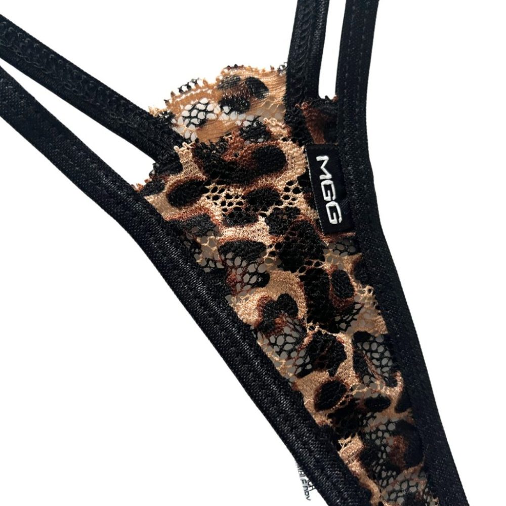 Leopard Print - Ultra Lace Thong G-String Lingerie image 1