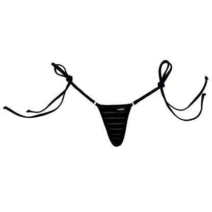 Coastline - Black -  Tie Sides Bikini Bottom image 0