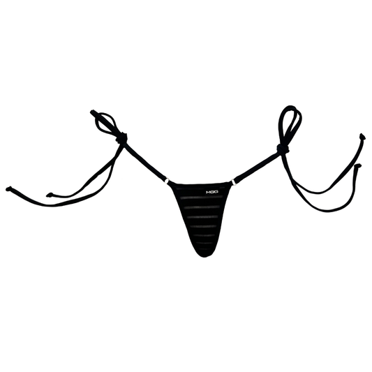 Coastline - Black -  Tie Sides Bikini Bottom image 0