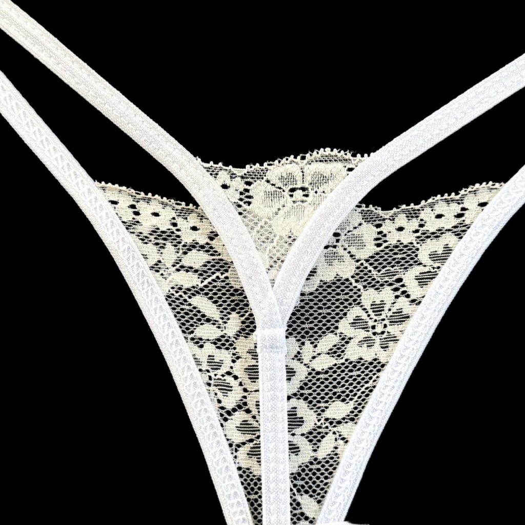 Angel White - Lace Thong G-String Underwear image 2