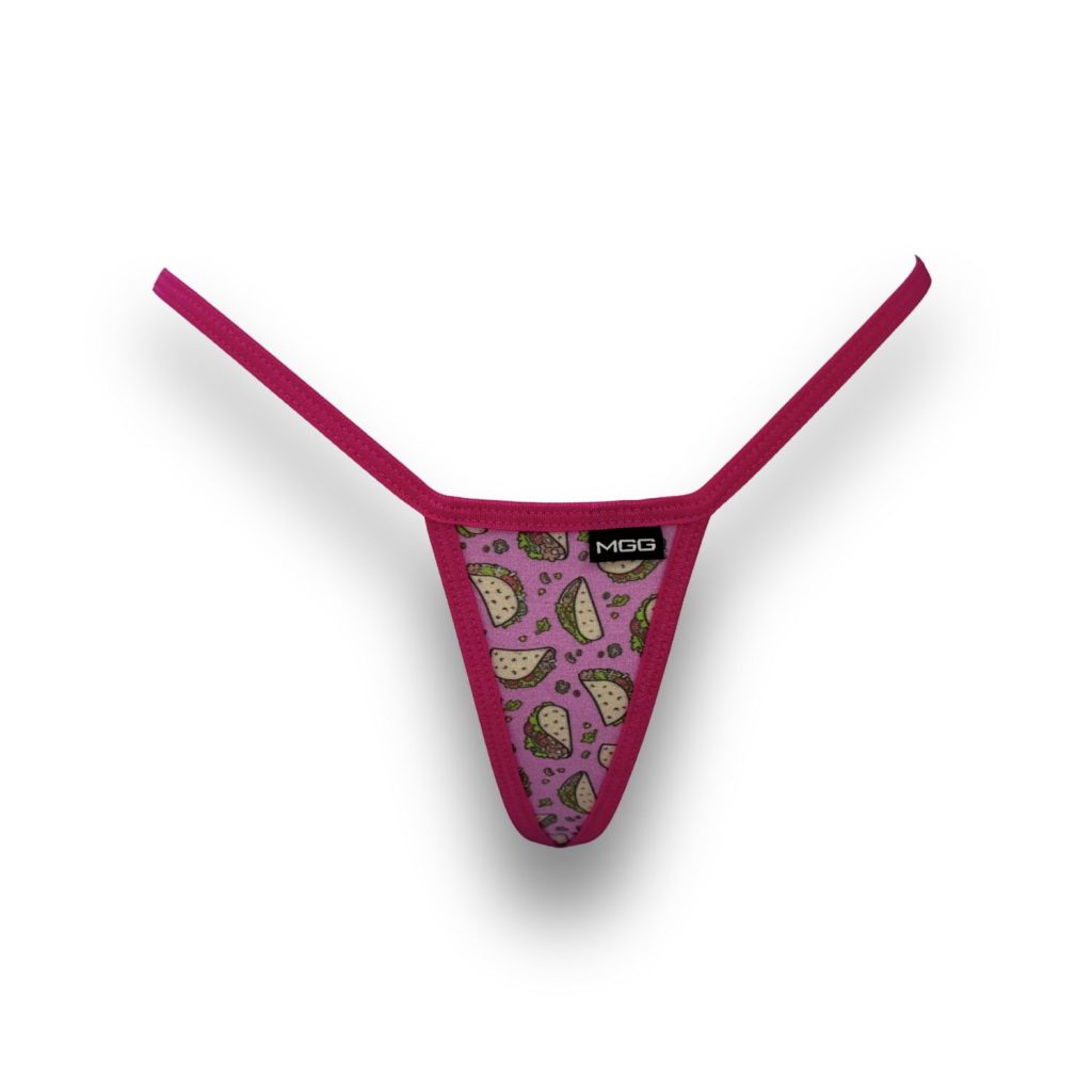 Tacos - Pink- Mini G-String Underwear image 0