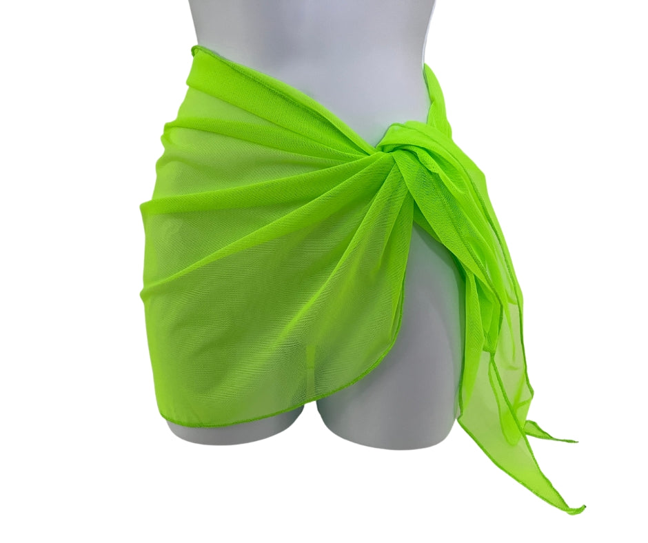 Neon Sheer Sarong Coverup image 3