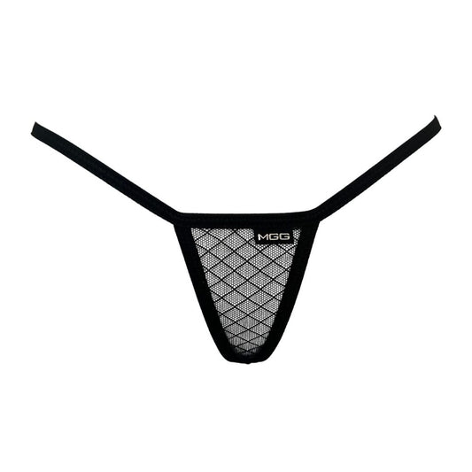 Midnight Black Diamond Mesh - Sheer Mini G-String Underwear image 0