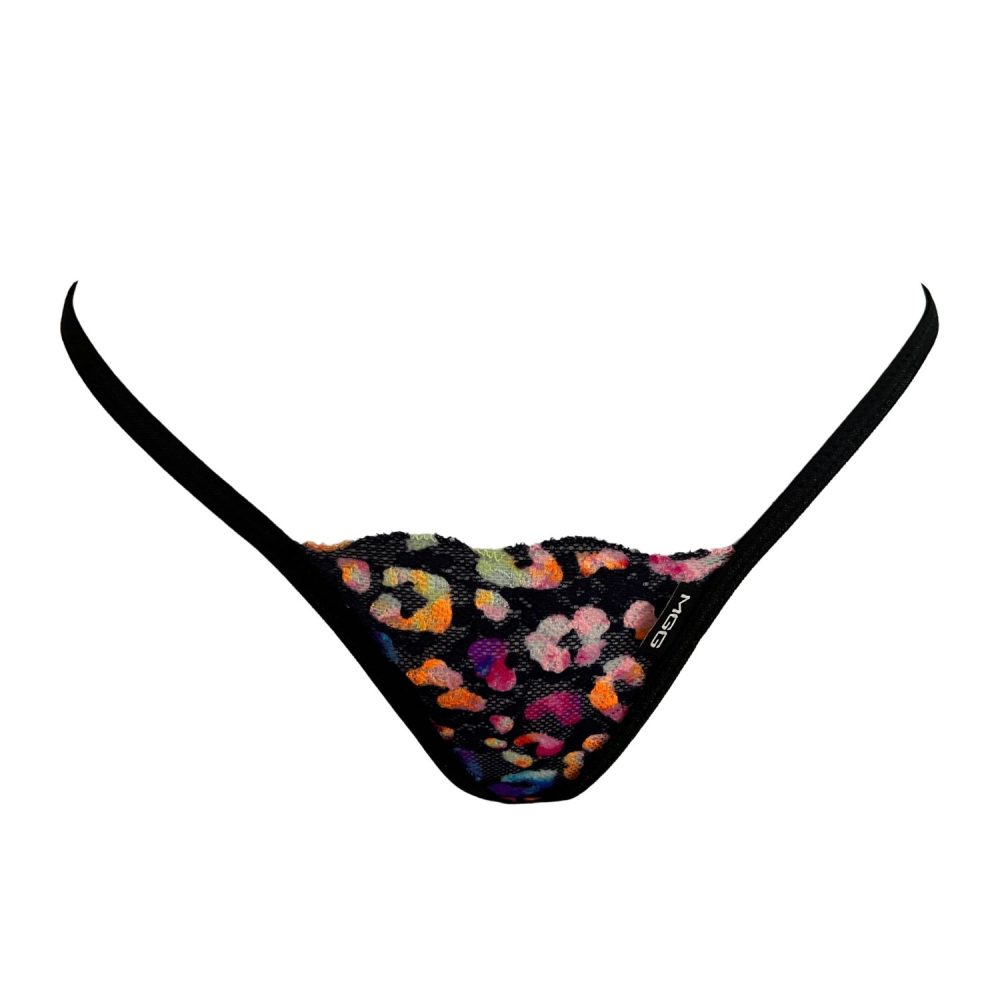 Electric Leopard - Lace Thong G-String Underwear image 0