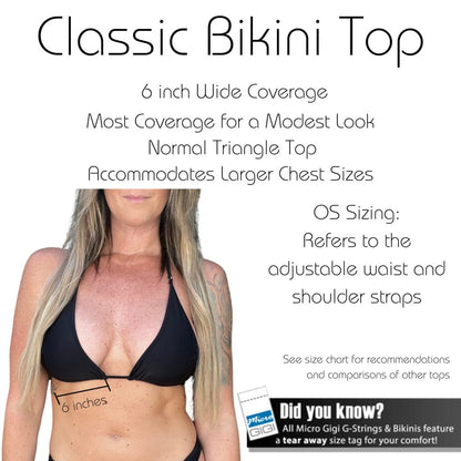 Midnight Black - Classic Bikini Top image 3