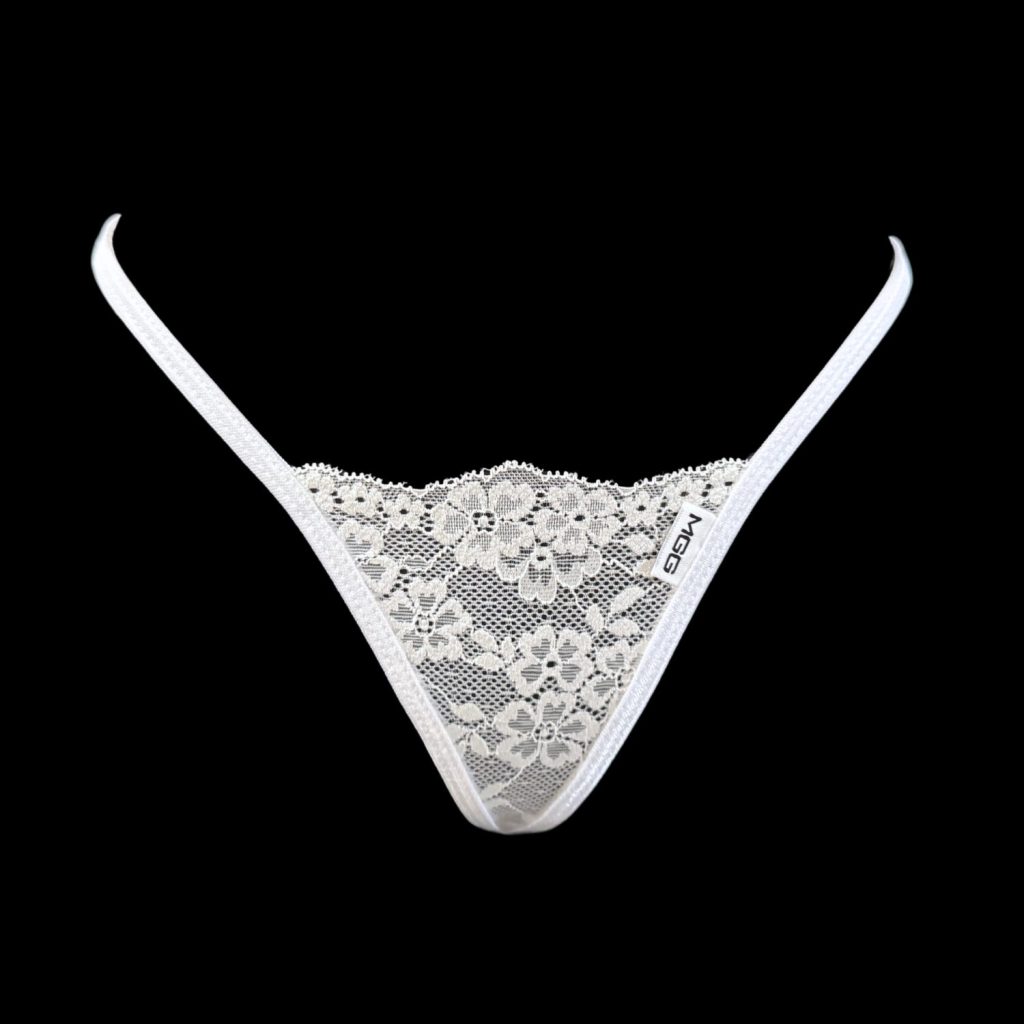 Angel White - Lace Thong G-String Underwear image 1