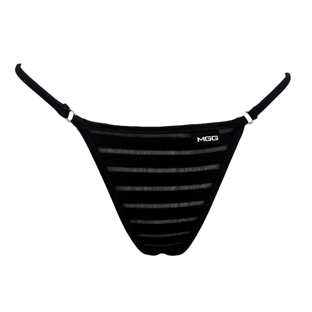 Coastline - Black - Mini Bikini Bottom image 0