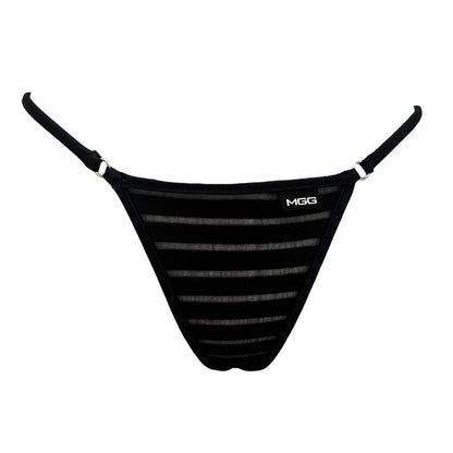 Coastline - Black - Mini Bikini Bottom image 0