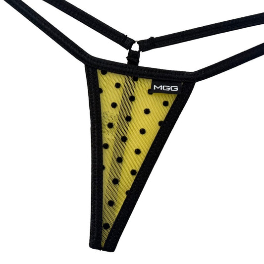 Yellow Polka Dot - Mini Sheer G-String image 1