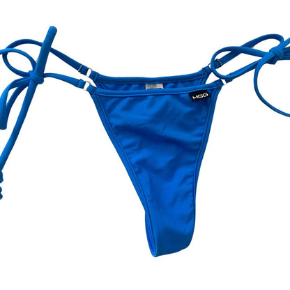 Azure Blue - Brazilian Tie Sides Bikini Bottom image 1