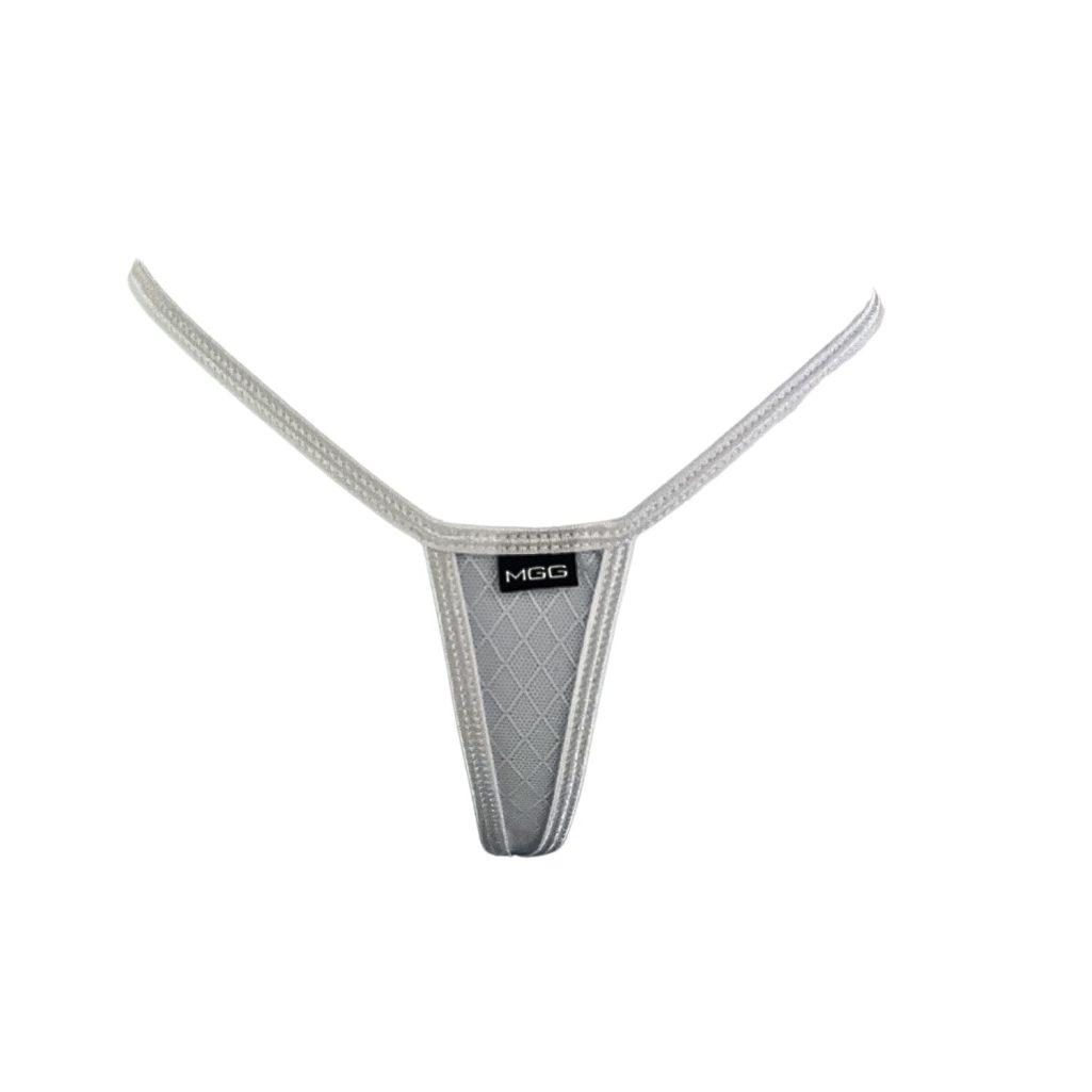 Angel White Diamond Mesh - Sheer Extreme G-String Underwear – Micro Gigi