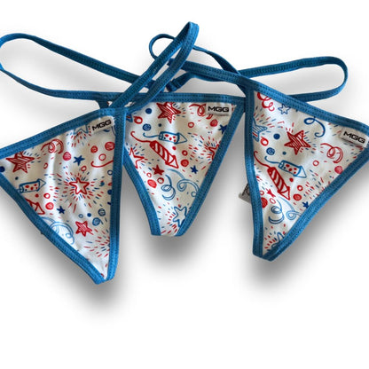4th of July Fireworks - Low Rise G-String Underwear image 2