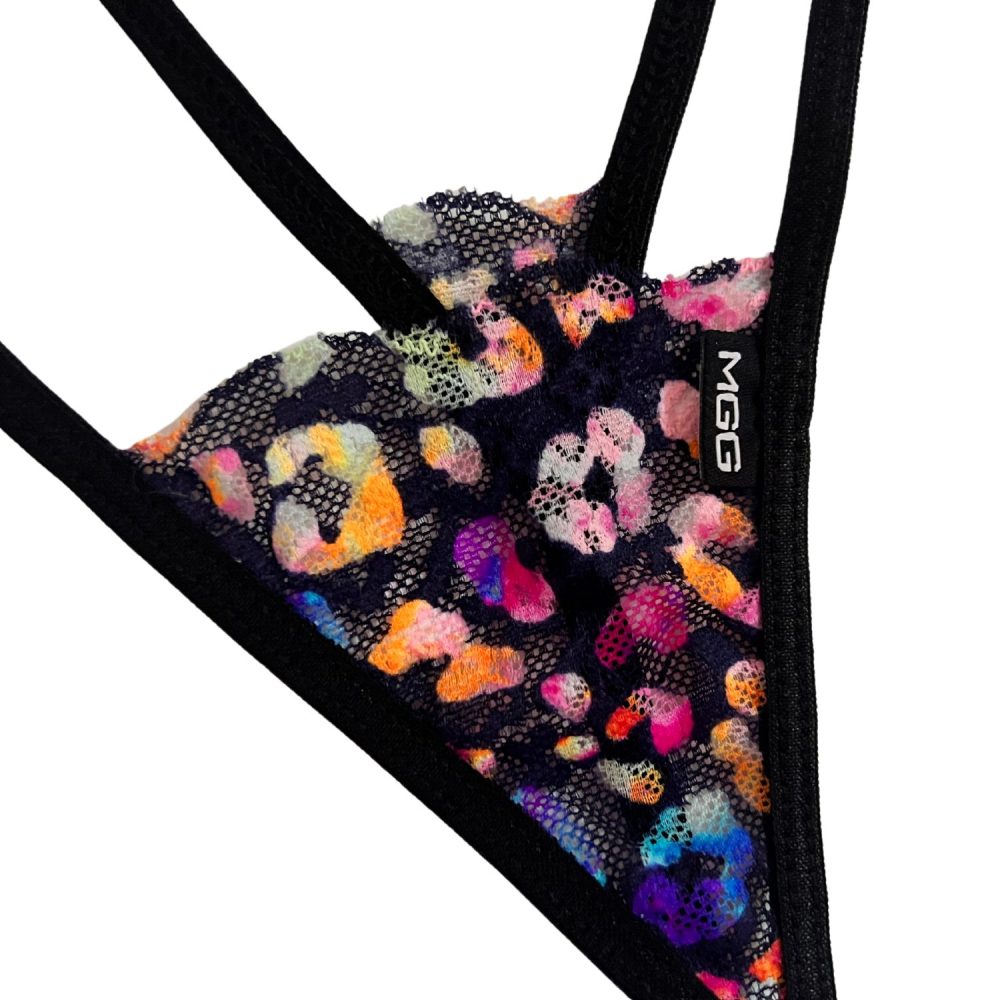 Electric Leopard - Lace Thong G-String Underwear image 1