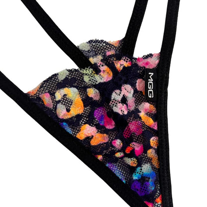 Electric Leopard - Lace Thong G-String Underwear image 1