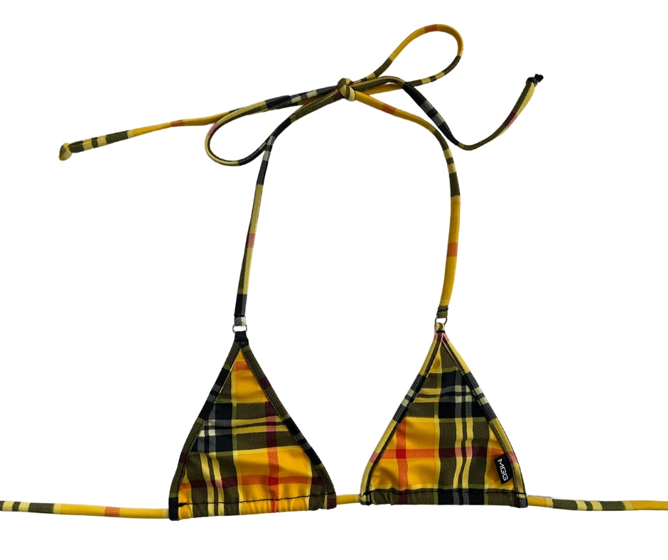 Clueless - Yellow Plaid - Mini Bikini Top image 4