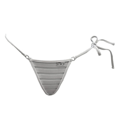 Coastline - White - Single Tie Side Bikini Bottom image 0