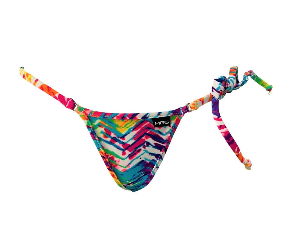 Vivid Waves - Single Tie Side Bikini Bottom image 0