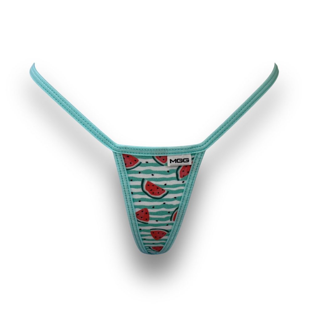 Summer Watermelon - Aqua - Mini Cotton G-String image 0