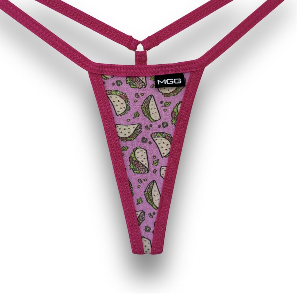 Tacos - Pink- Mini G-String Underwear image 1