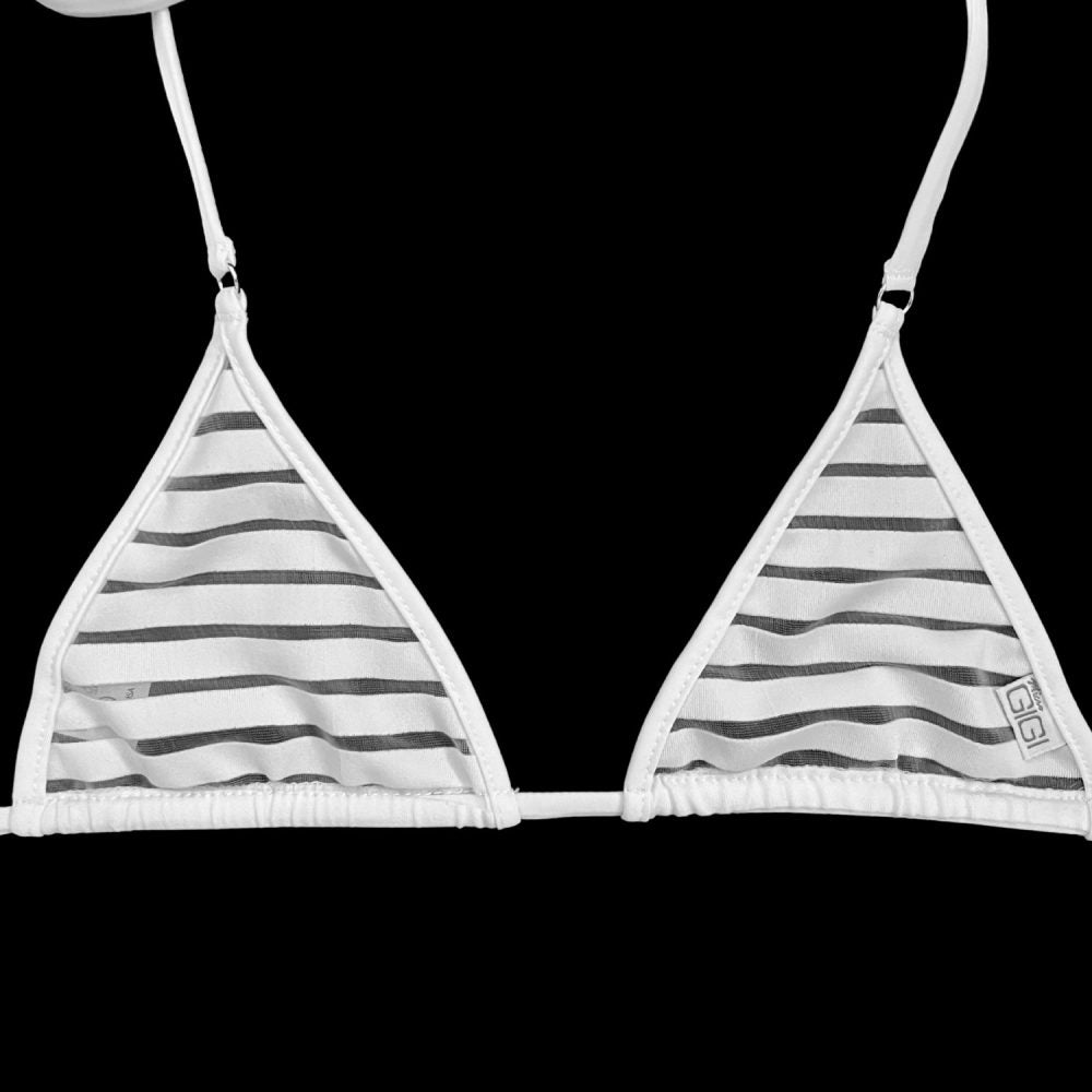 Coastline - White - Mini Bikini Top image 4