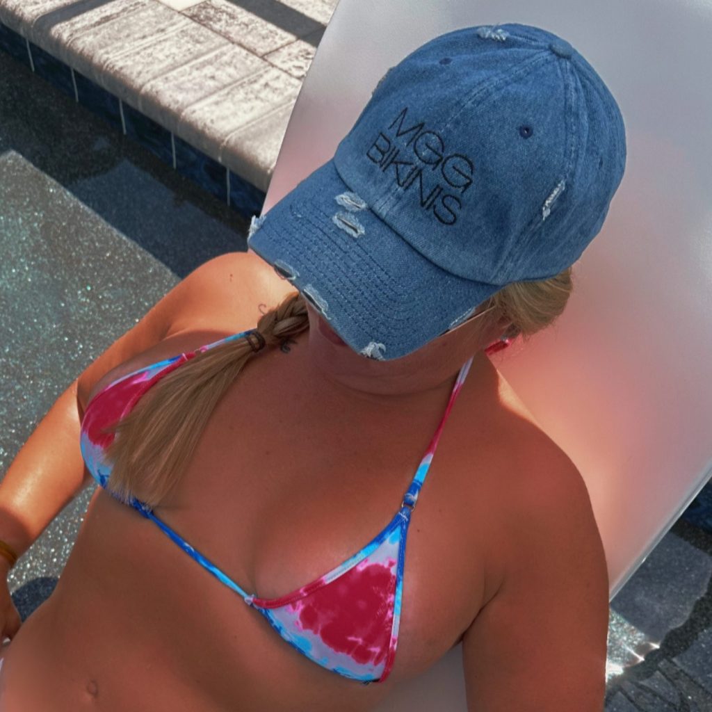 MGG Bikinis Denim Baseball Hat image 1