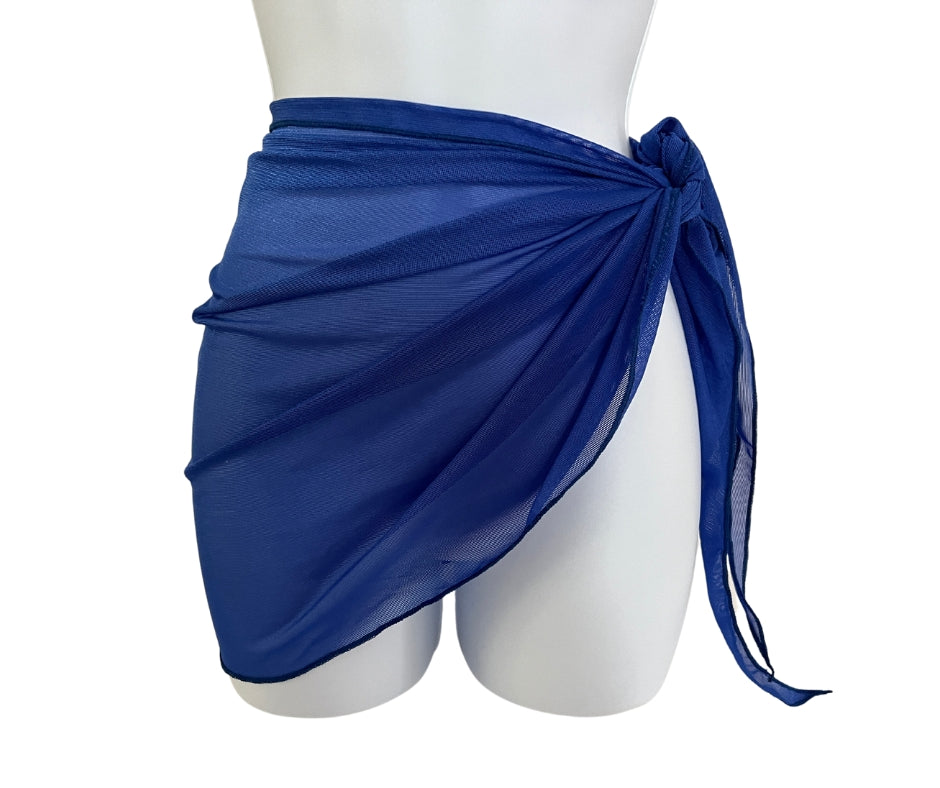 Ultramarine Sheer Sarong Coverup image 1
