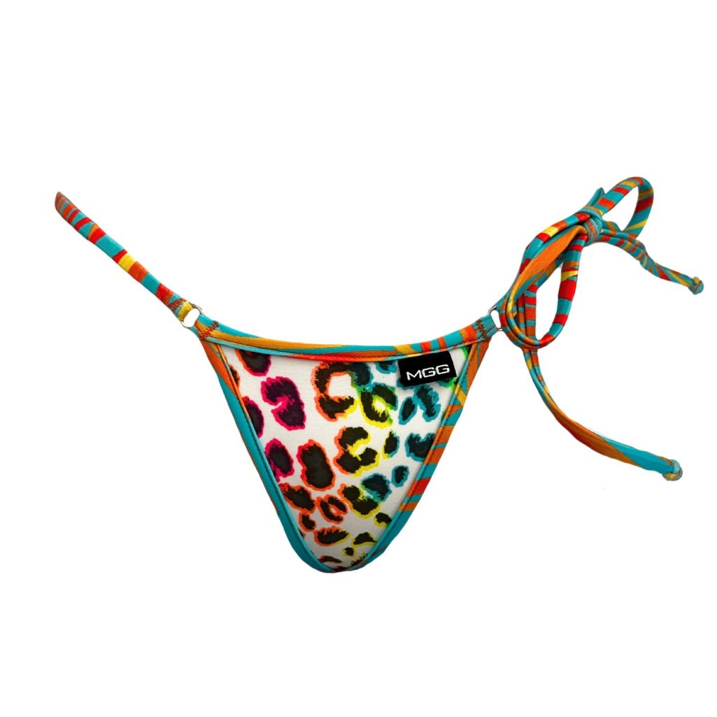 Safari Palms - Single Tie Side Bikini Bottom image 0