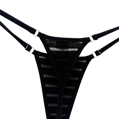 Coastline - Black -  Tie Sides Bikini Bottom image 2
