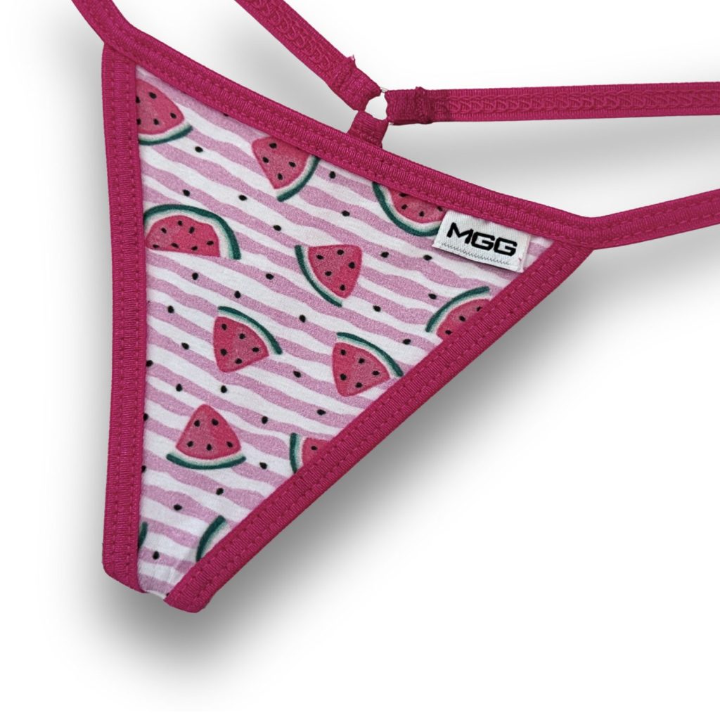 Summer Watermelon - Pink- Low Rise Cotton G-String image 2