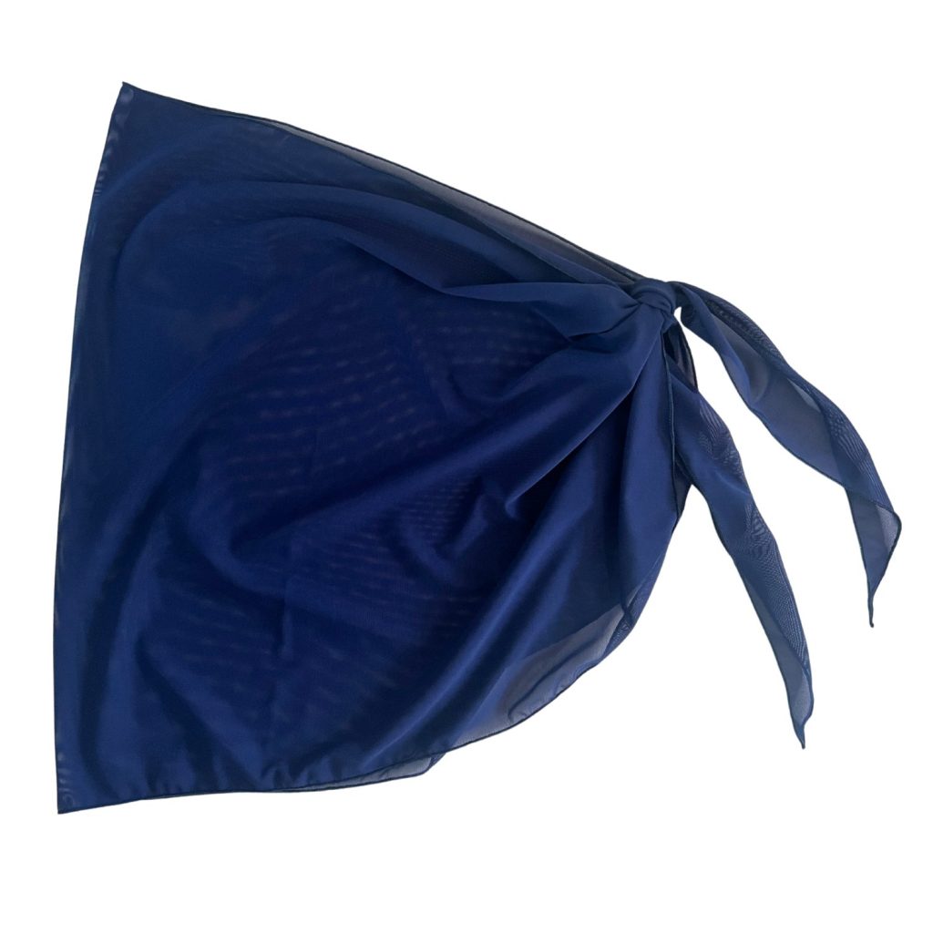 Navy Blue Sheer Sarong Coverup image 1