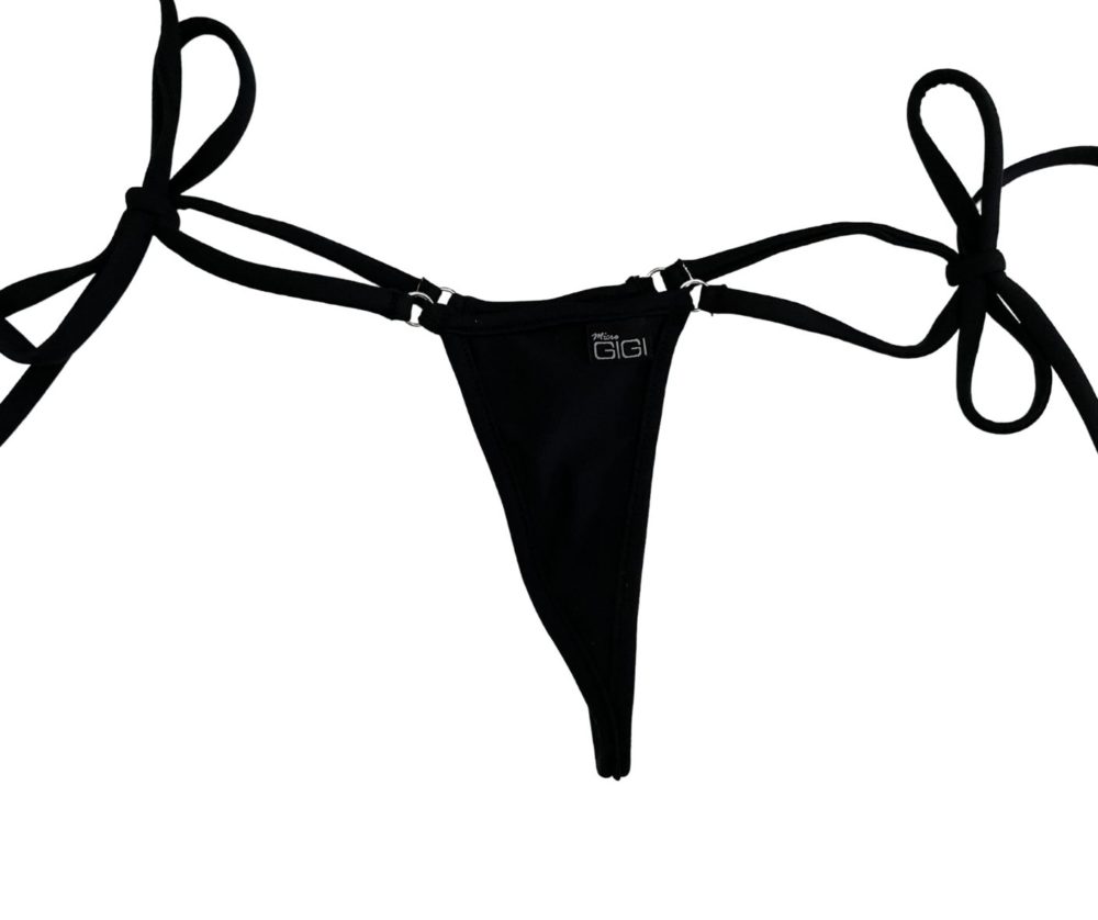 Midnight Black - Tie Sides Bikini Bottom image 2