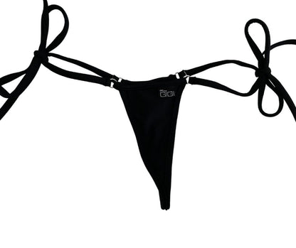 Midnight Black - Tie Sides Bikini Bottom image 2