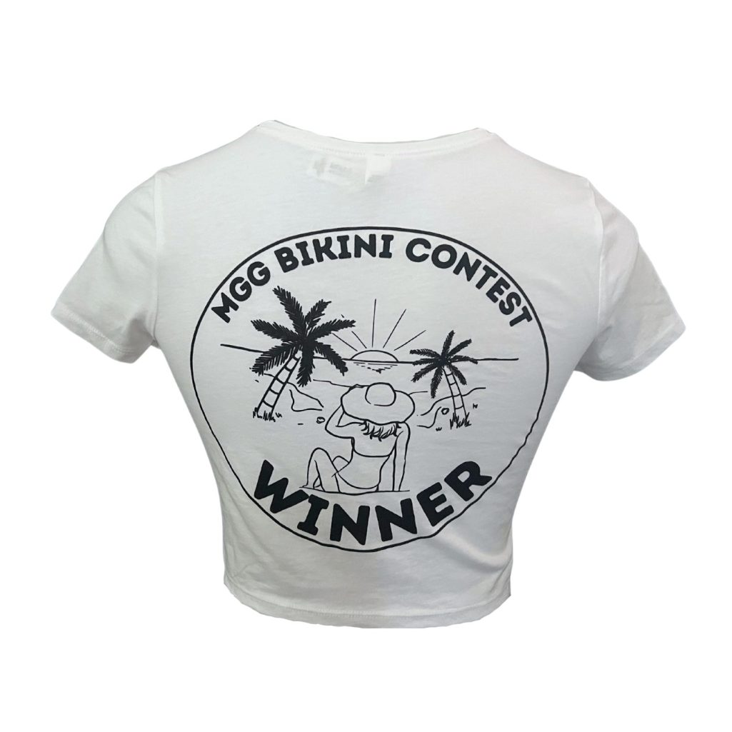 Bikini Contest Winner - White Crop Top image 4