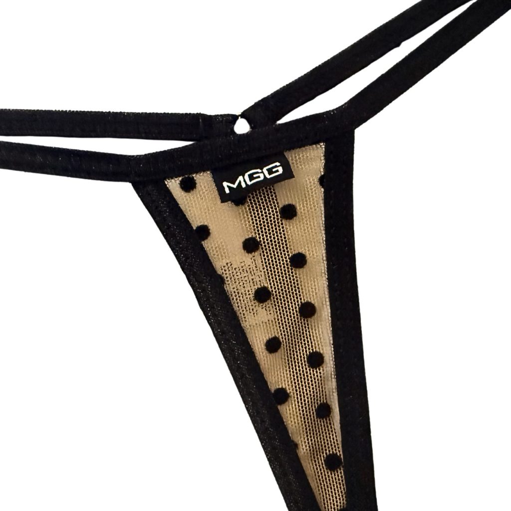 Nude Polka Dot - Extreme Sheer G-String image 3