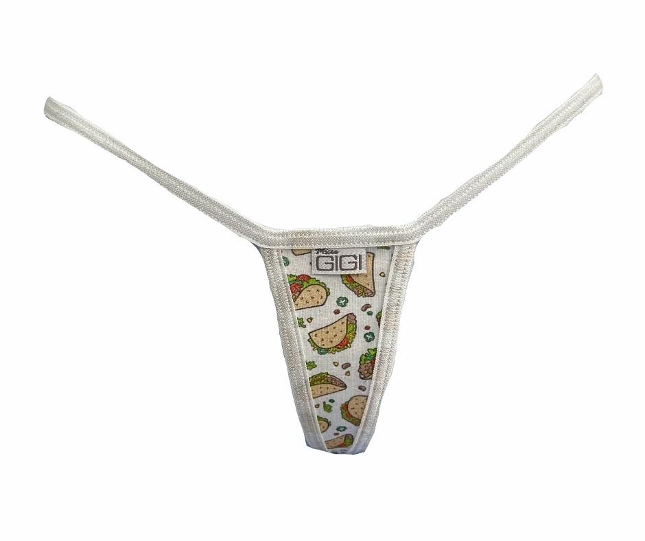 Tacos - White - Extreme G-String Underwear image 0