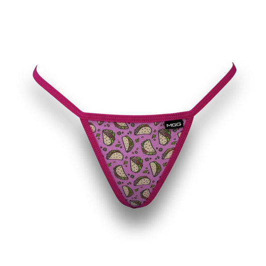 Tacos - Pink - Low Rise G-String Underwear image 0