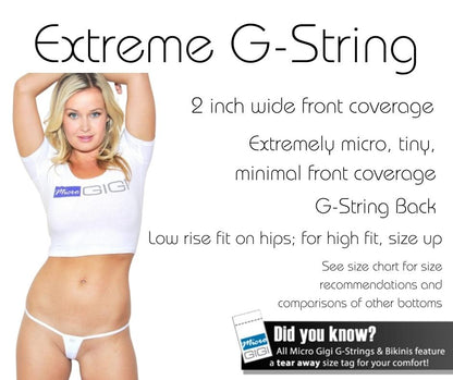 Light Pink Cotton - Extreme G-String Underwear image 2