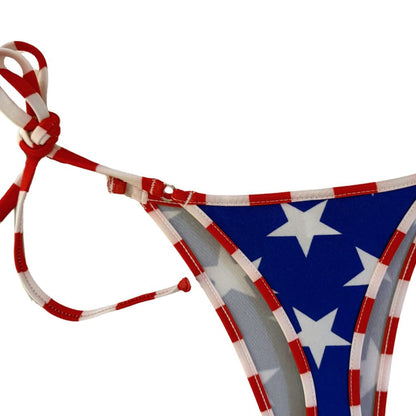 Stars & Stripes - Brazilian Tie Sides Bikini Bottom image 1