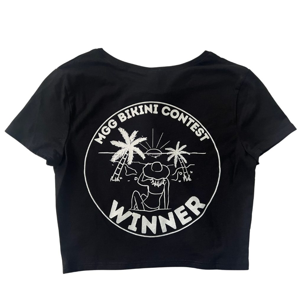 Bikini Contest Winner - Black Crop Top image 1
