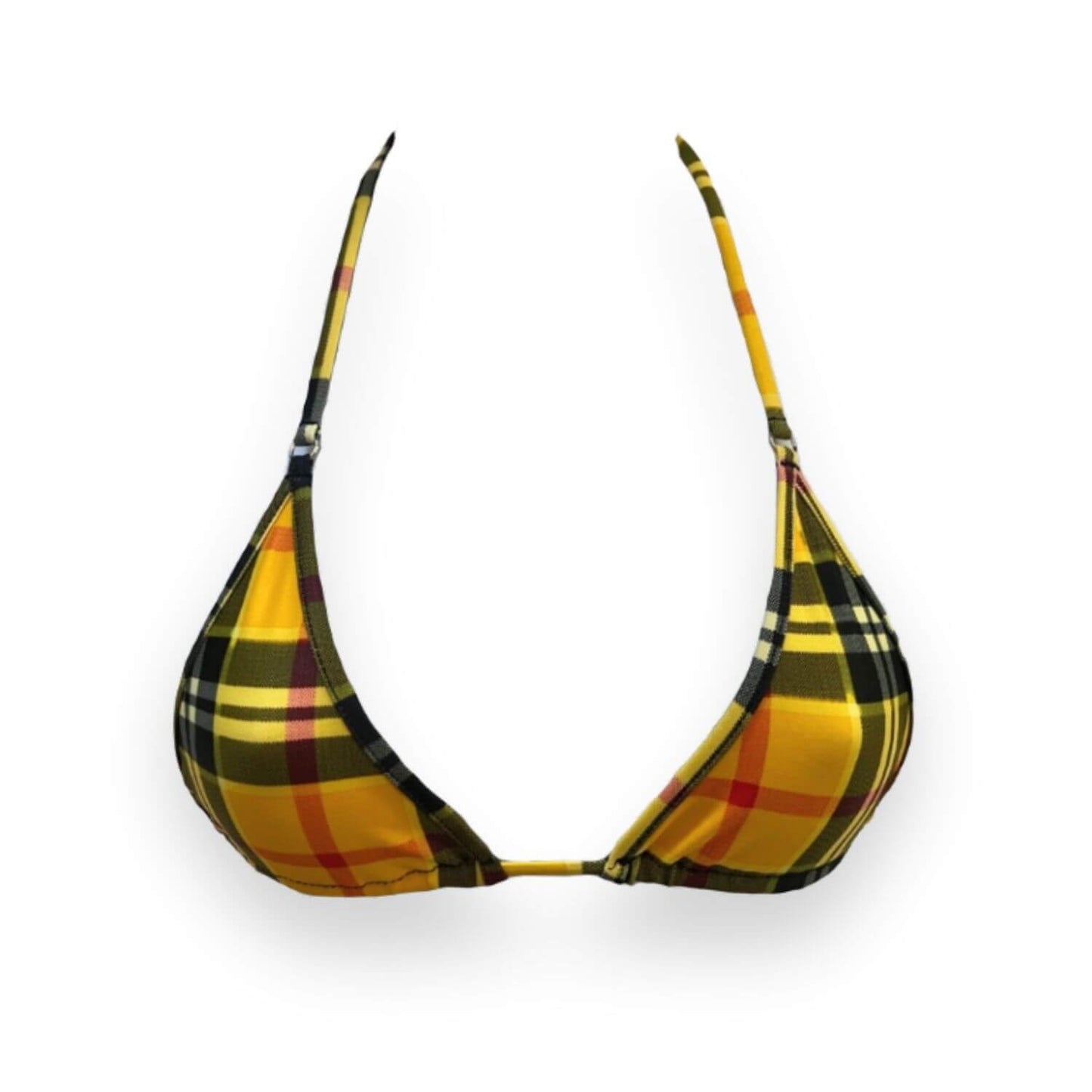 Clueless - Yellow Plaid - Mini Bikini Top